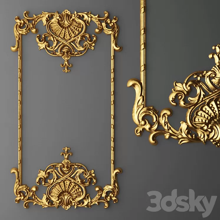 Stucco Frame. 3D Model Stucco Frame. 3D Model