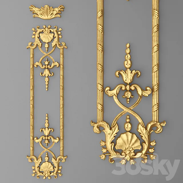 Stucco. Frame. 3DModel