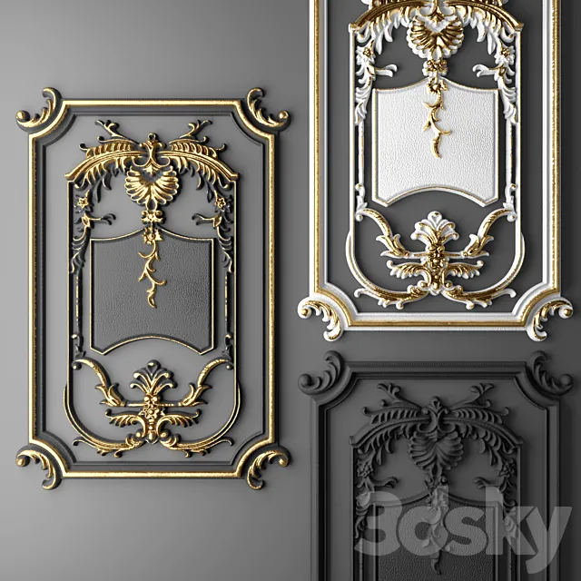 Stucco. Frame. 3DModel
