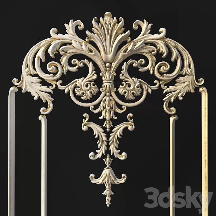 Stucco molding 223 3D Model Stucco molding 223 3D Model