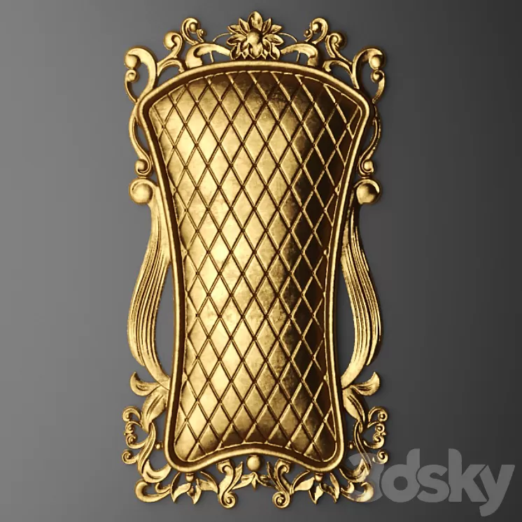 Stucco panel. 3D Model Stucco panel. 3D Model