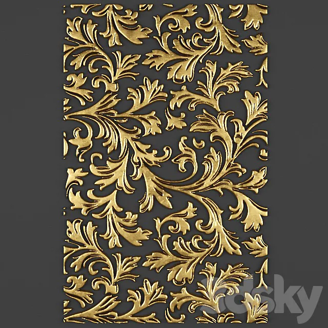 Stucco pattern. 3D Model