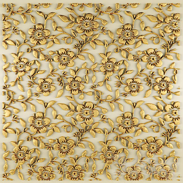 Stucco pattern. 3D Model