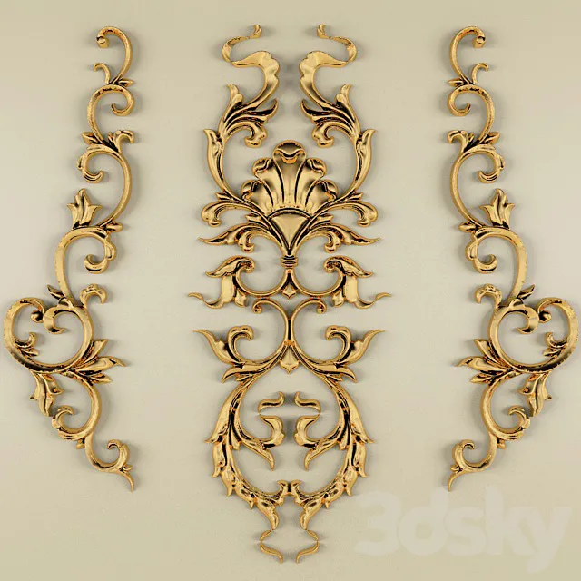 Stucco pattern. 3D Model