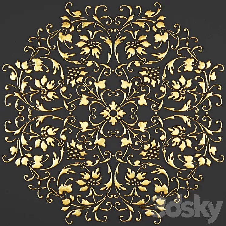 Stucco pattern. 3D Model Stucco pattern. 3D Model