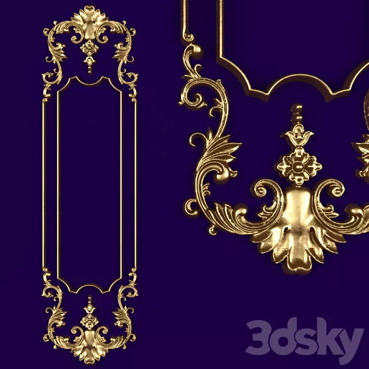 Stucco pattern. 3D Model Stucco pattern. 3D Model