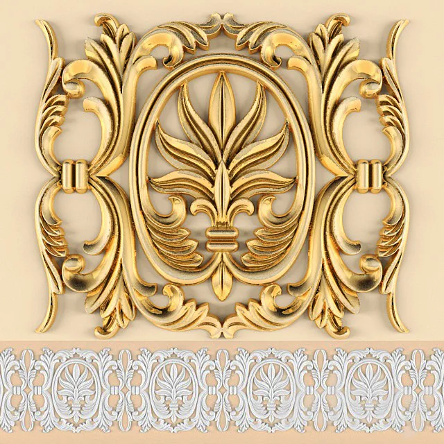 Stucco pattern. 3DModel