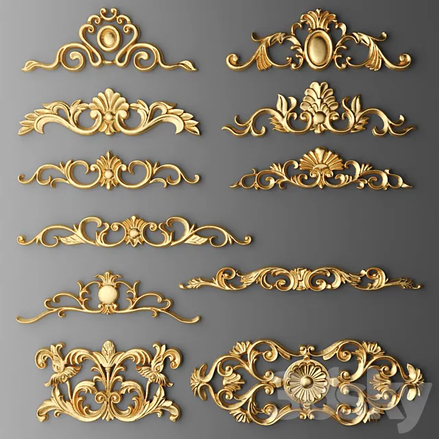 Stucco. Set. 3DModel Stucco. Set. 3DModel