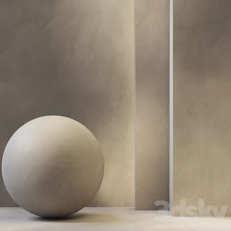 Stucco Textured \/ PBR \/ Seamless \/ 4k \/ set01 3D Model Free Download