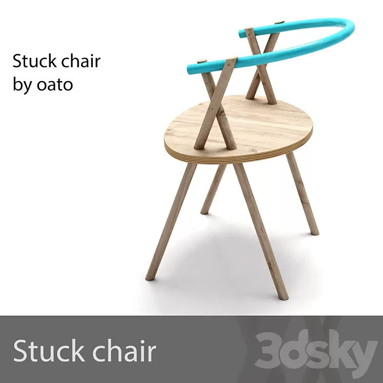 Stuck Chair 3D Model Stuck Chair 3D Model