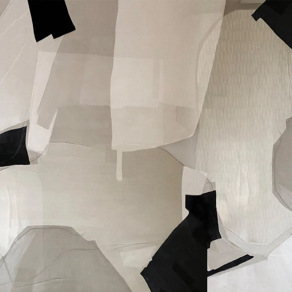 Studijo Wallart – Wallpaper Beige black abstraction 3D Model