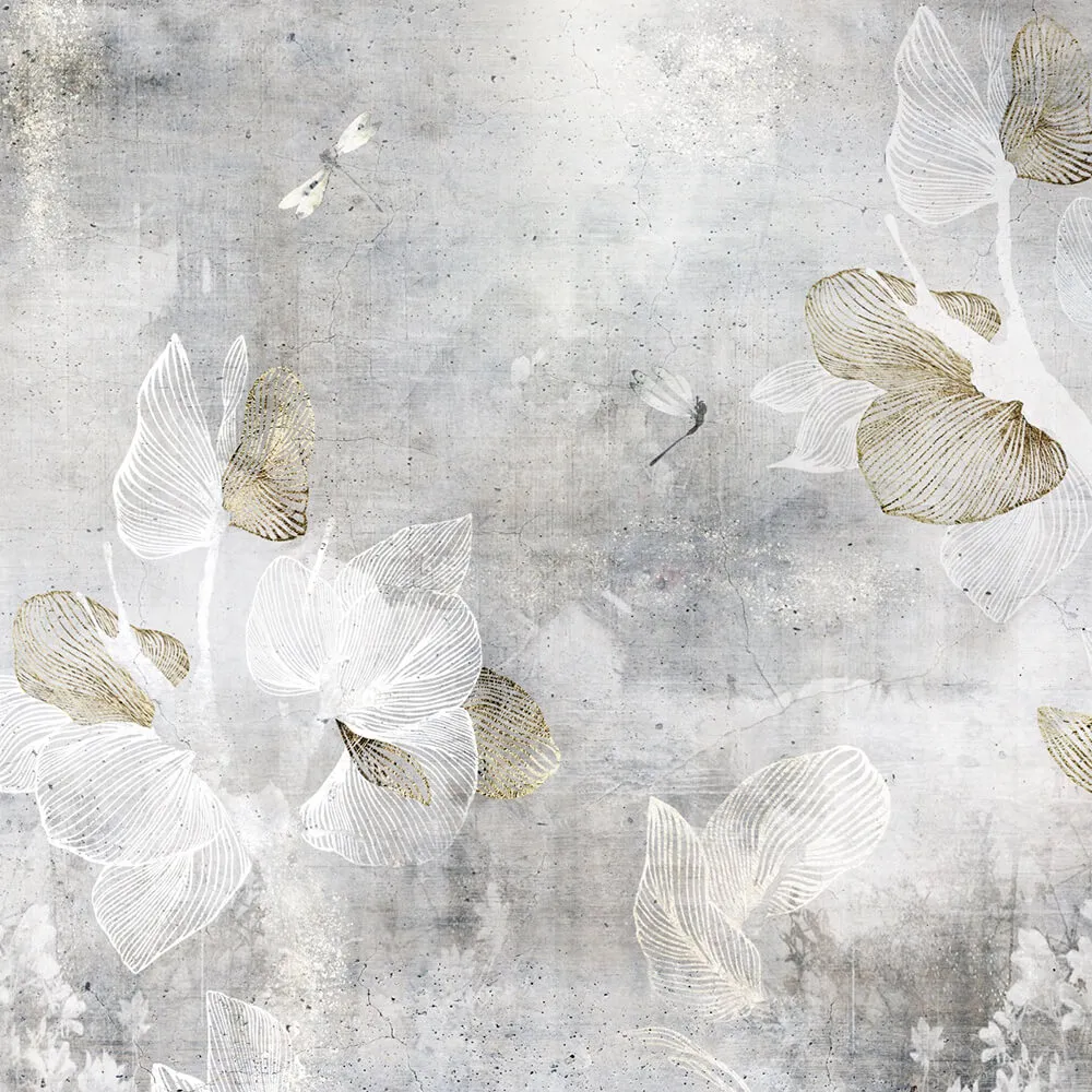 Studijo Wallart – Wallpaper Magical forest – white and gold 3D Model