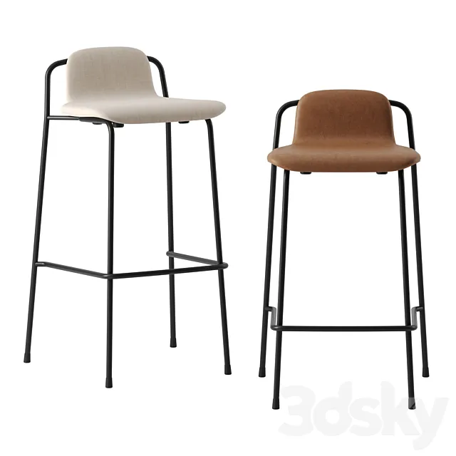 Studio Barstool by Normann Copenhagen 3D Model Studio Barstool by Normann Copenhagen 3D Model