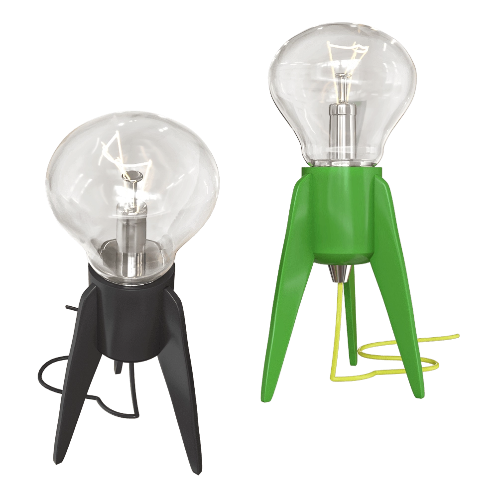 Studio beam – Table lamp Edison’s rocket 3D Model Studio beam – Table lamp Edison’s rocket 3D Model