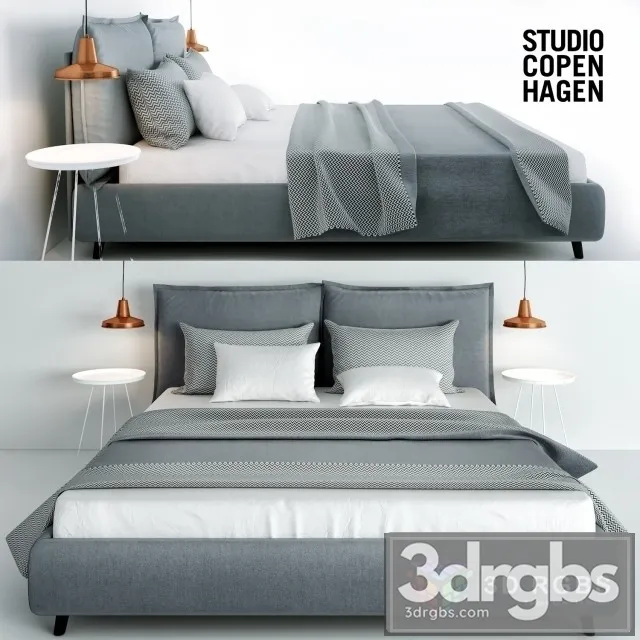 Studio Copen Hagen Bed 3D Model Download