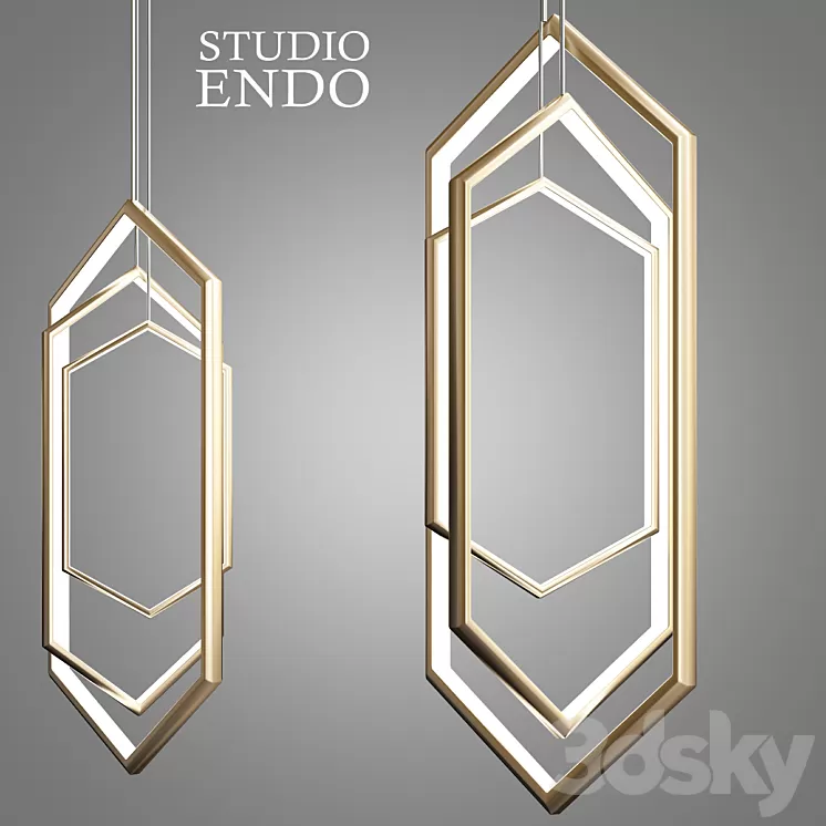Studio endo chandelier 3D Model Studio endo chandelier 3D Model