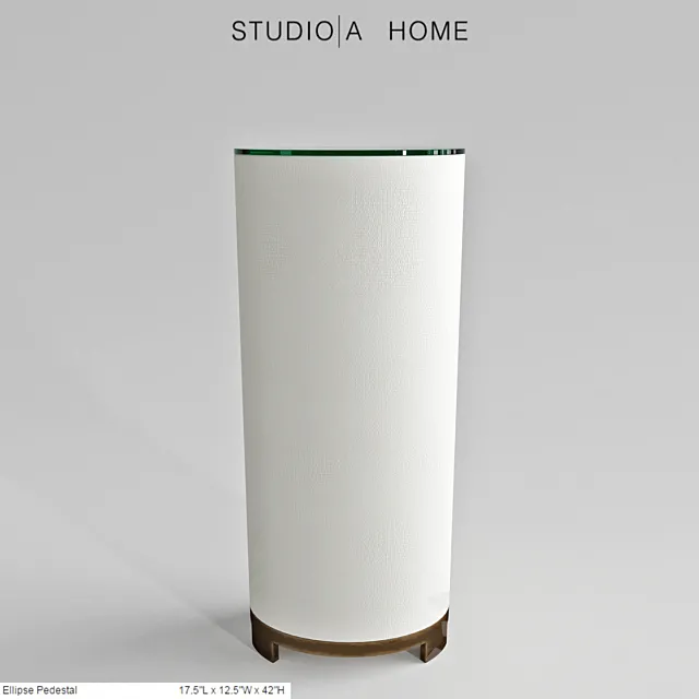 STUDIO IA HOME Ellipse Pedestal 3D Model STUDIO IA HOME Ellipse Pedestal 3D Model