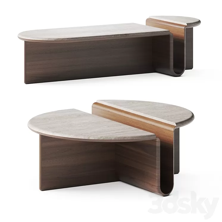 Studio Kali Kanyon Coffee Tables 3D Model Free Download