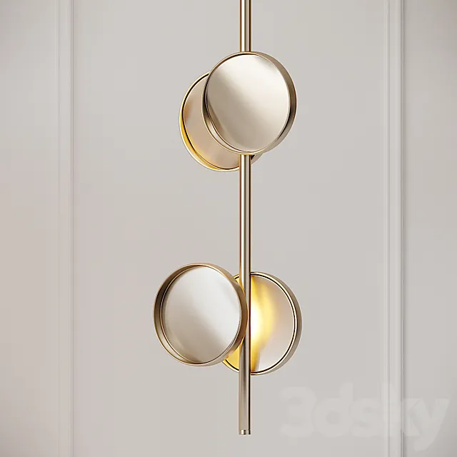 Studio Truly Truly X Rakumba – Cylon Disc Lamp 3D Model