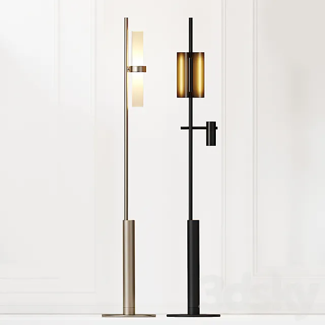 Studio Truly Truly X Rakumba – Typography Floor Lamps 3D Model