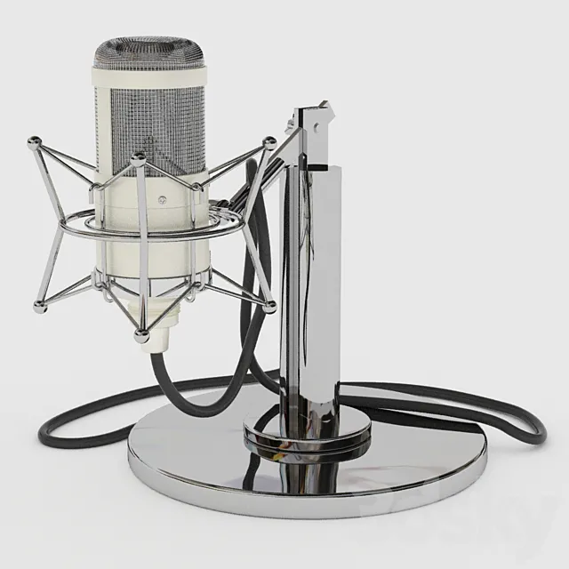Studio Tube Neuman M147 Microphone 3D Model