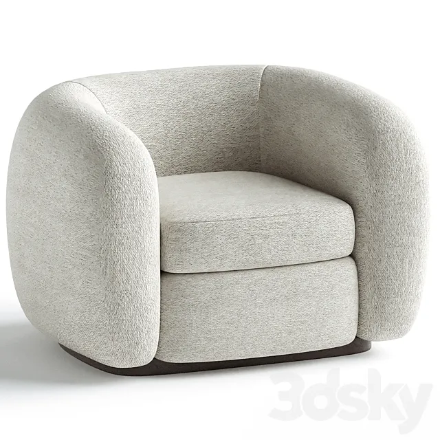 Studiotwentyseven Ecume Armchair 3D Model