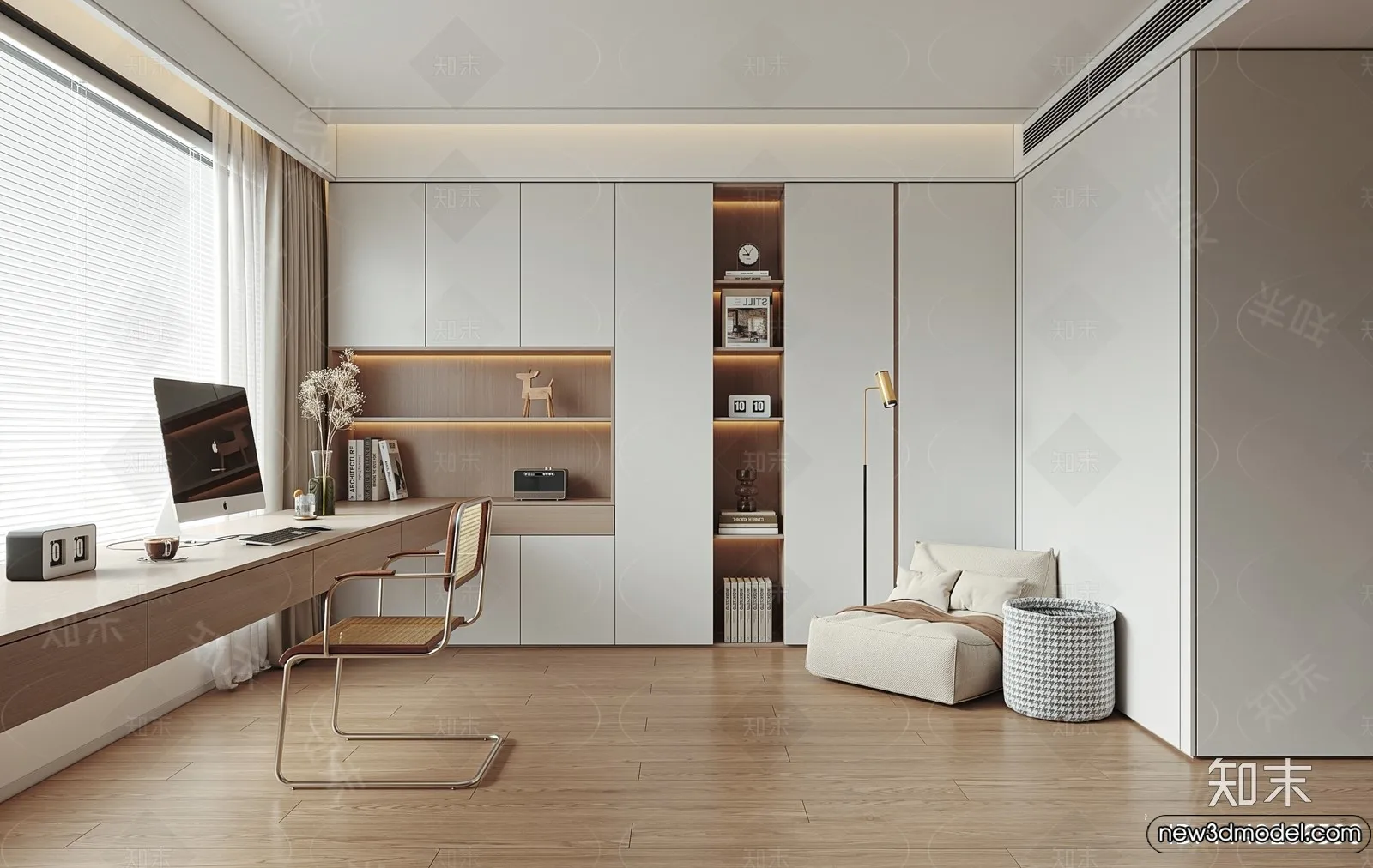 Study and Work Space – 3D Models – 3D Interior Scene – 049 Study and Work Space – 3D Models – 3D Interior Scene – 049