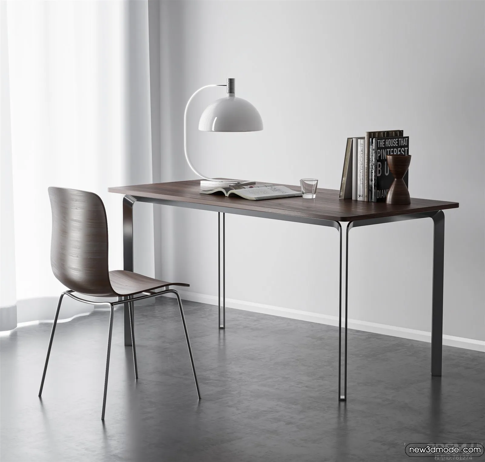 Study and Work Space – 3D Models – 3D Interior Scene – 055 Study and Work Space – 3D Models – 3D Interior Scene – 055