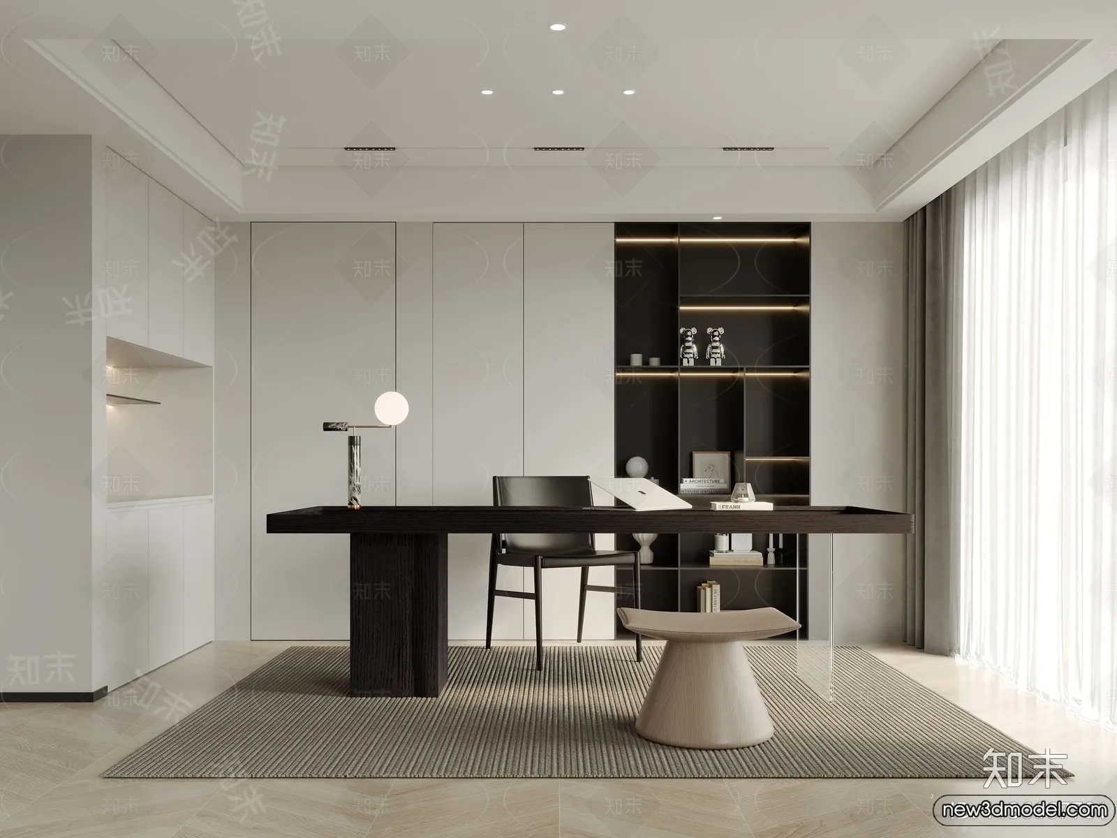 Study and Work Space – 3D Models – 3D Interior Scene – 071 Study and Work Space – 3D Models – 3D Interior Scene – 071