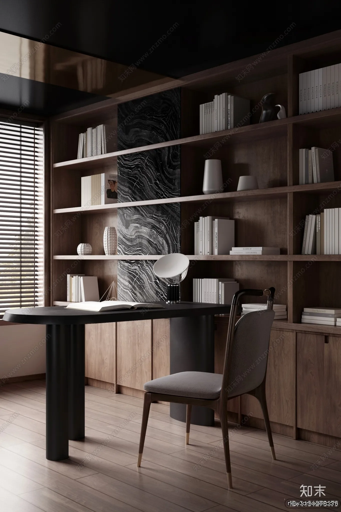 Study and Work Space – 3D Models – 3D Interior Scene – 076 Study and Work Space – 3D Models – 3D Interior Scene – 076