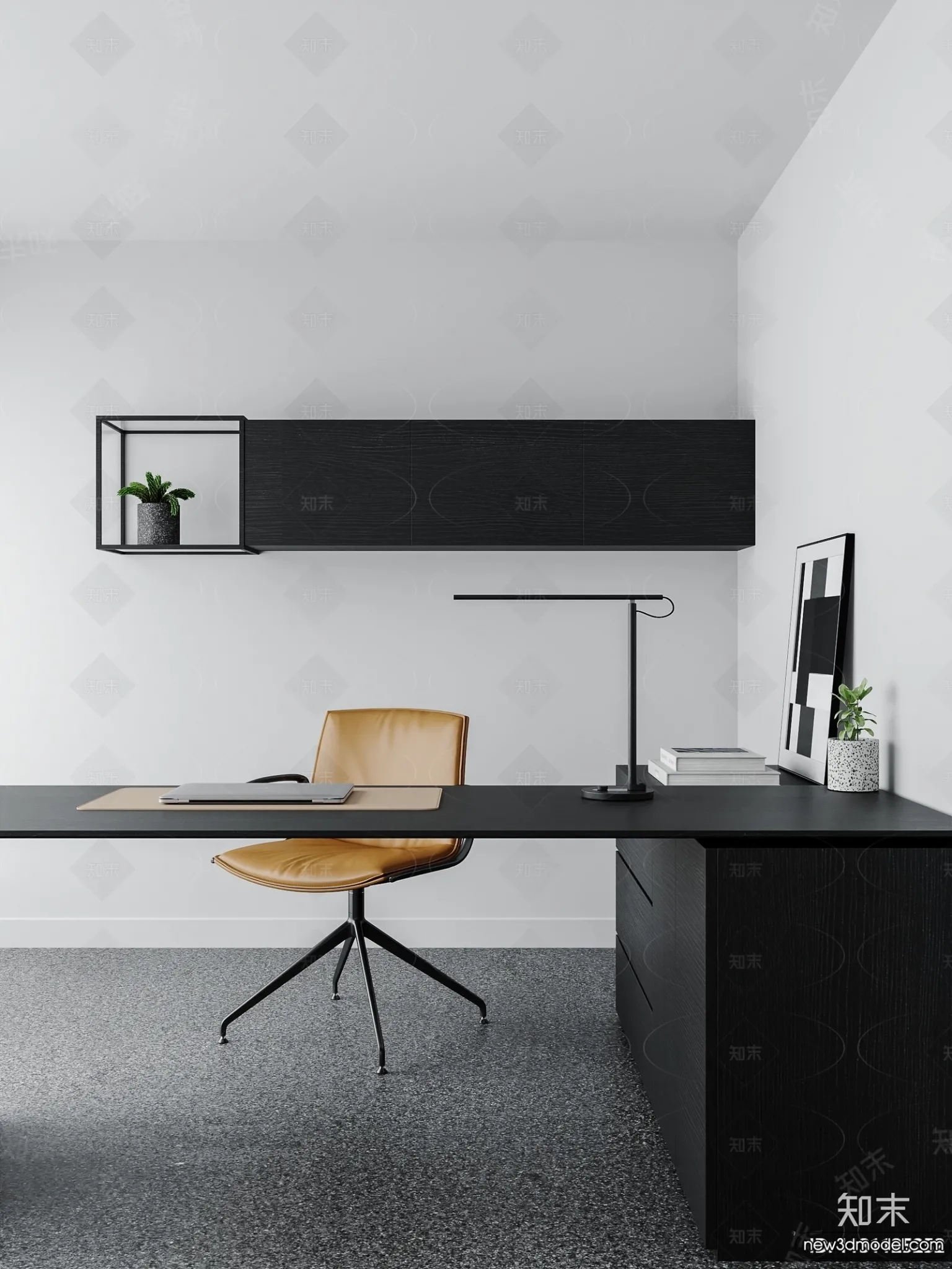 Study and Work Space – 3D Models – 3D Interior Scene – 099 Study and Work Space – 3D Models – 3D Interior Scene – 099