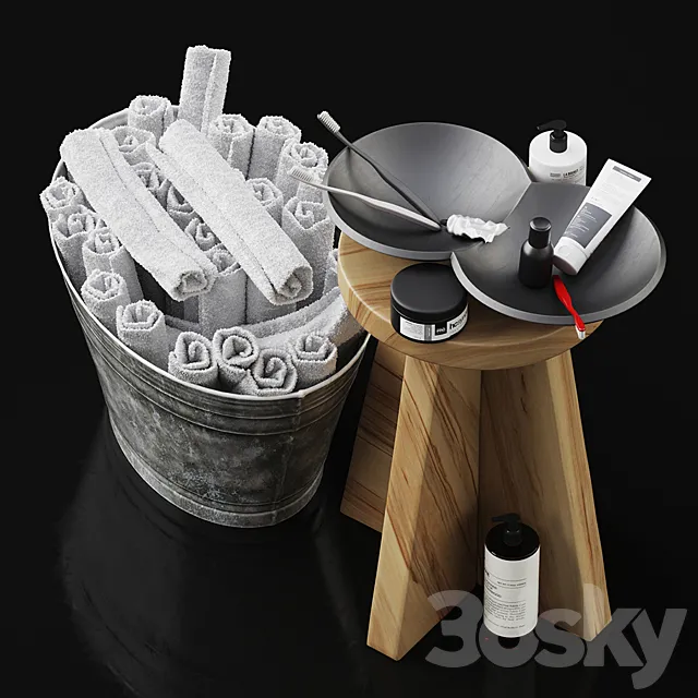 Stuff for bathroom 3D Model Stuff for bathroom 3D Model