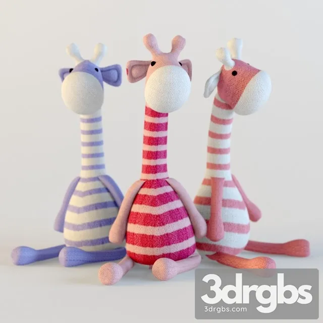 Stuffed Animals Ziraf 3D Model Download