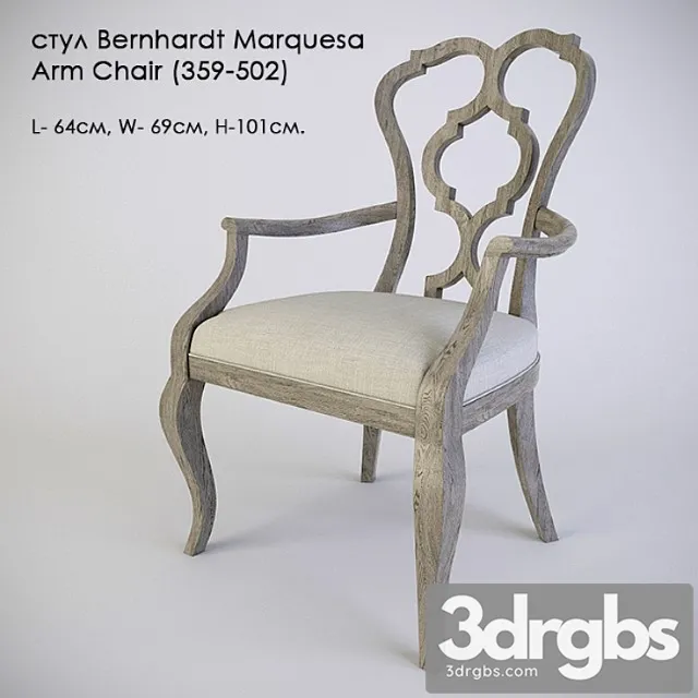 Stul Bernhardt Marquesa Arm Chair 359 502 3D Model Download Stul Bernhardt Marquesa Arm Chair 359 502 3D Model Download