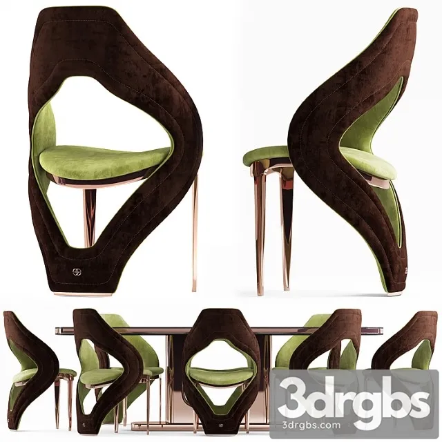 Stul I Stol Elve Luxury 3D Model Download