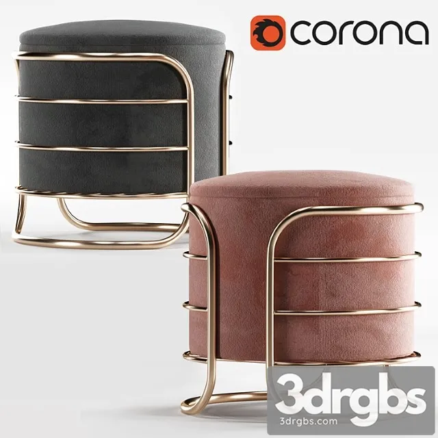 Stul Puf 3D Model Download