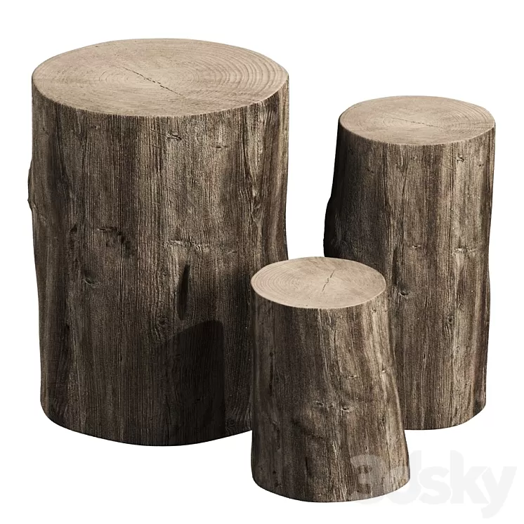 Stump tables 3D Model Free Download