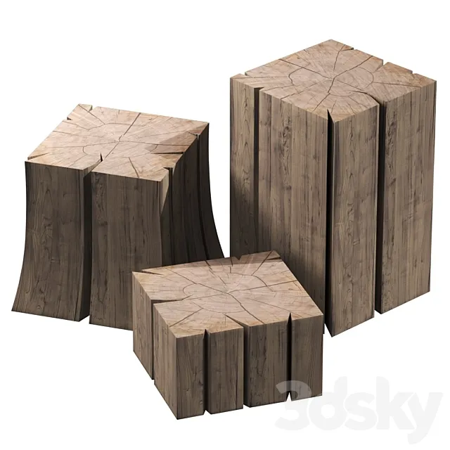 Stump tables 3DModel