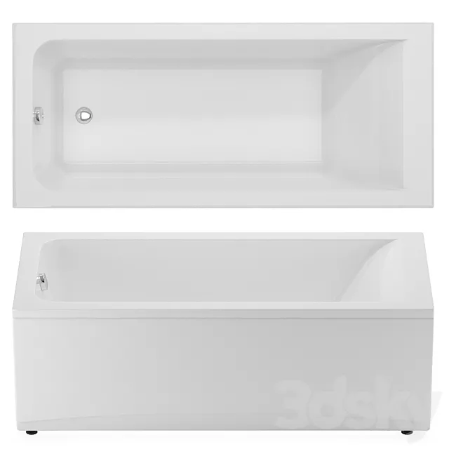 STWORKI Stockholm acrylic bath 3D Model