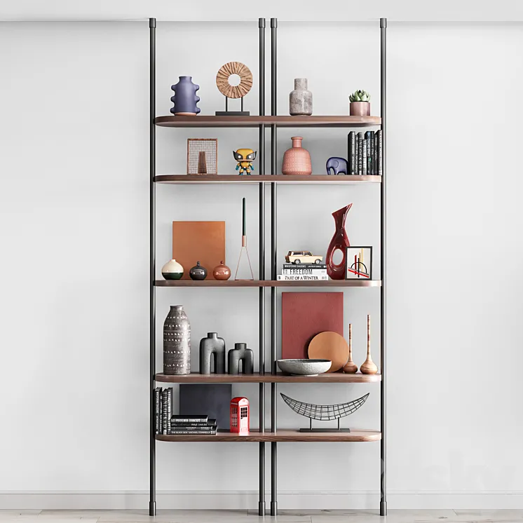 Stylish decor set 3D Model Free Download