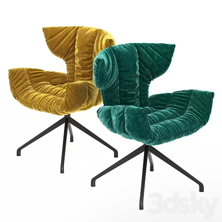 Stylish Italian modern Cassia B156 armchair from Bretz 3D Model Free Download