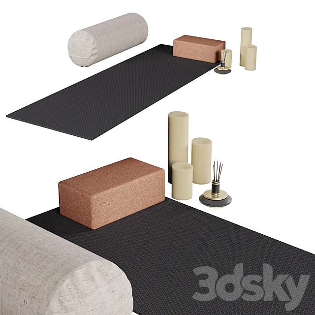 Stylish yoga set 3DModel