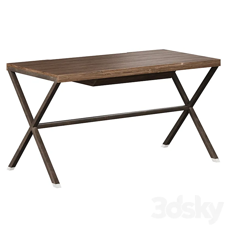Stylo Wood table by porada 3D Model Free Download