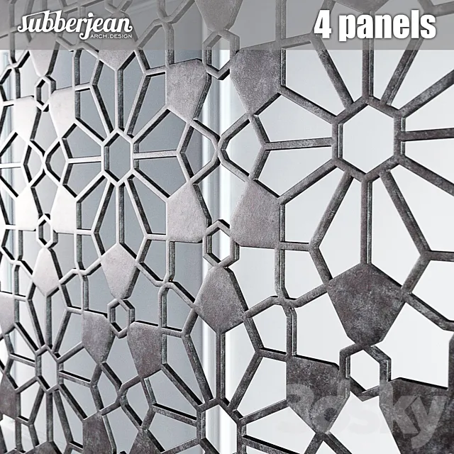 Subberjean 4 panels 3D Model Subberjean 4 panels 3D Model