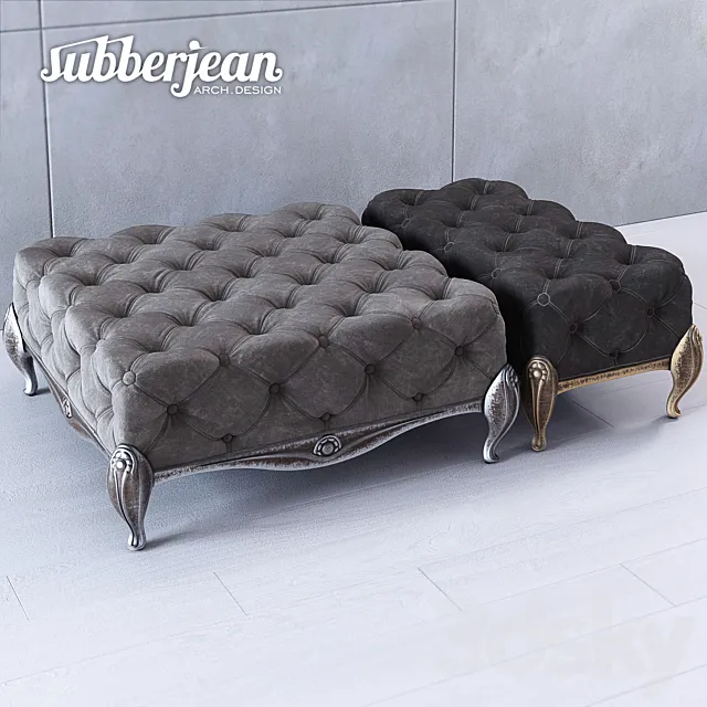Subberjean Classical Banquette 2 3D Model Subberjean Classical Banquette 2 3D Model