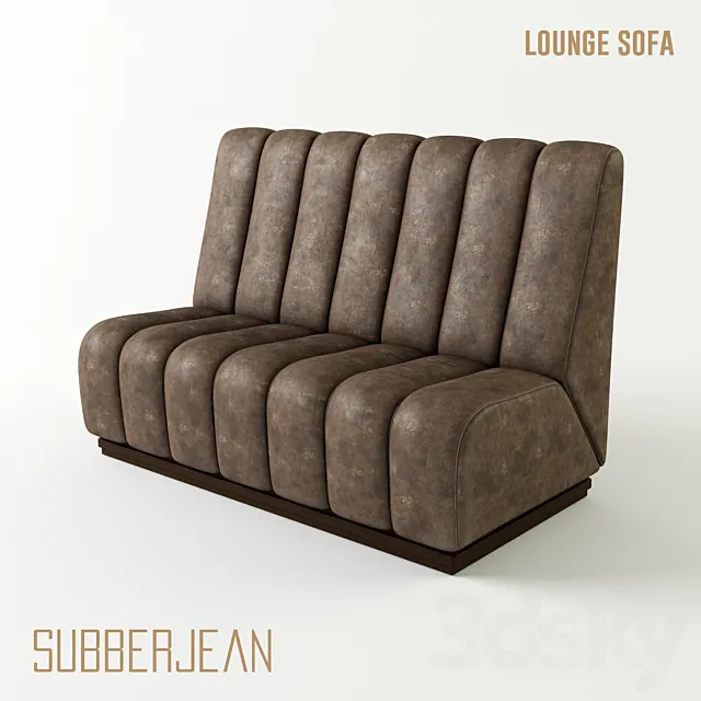 Subberjean Lounge Sofa 3-colored 3DModel Subberjean Lounge Sofa 3-colored 3DModel