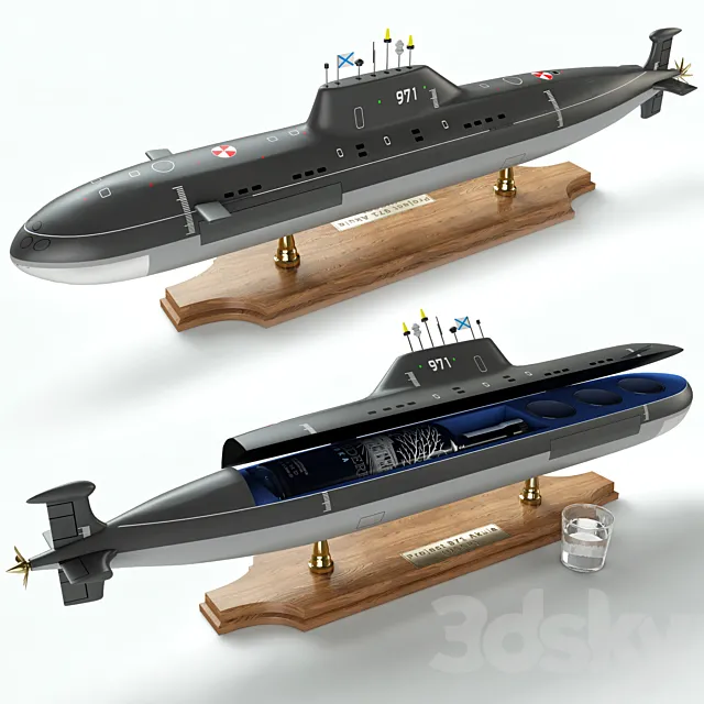 Submarine Bar 3D Model Submarine Bar 3D Model