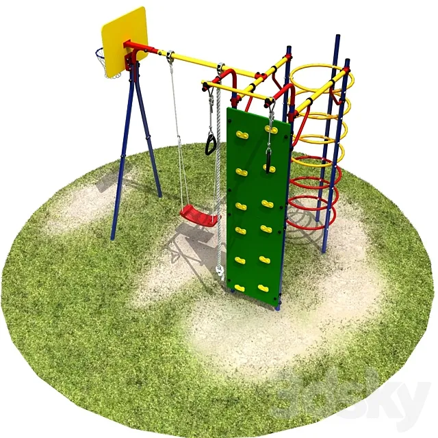 Suburban sportivnsq game complex 3D Model Suburban sportivnsq game complex 3D Model