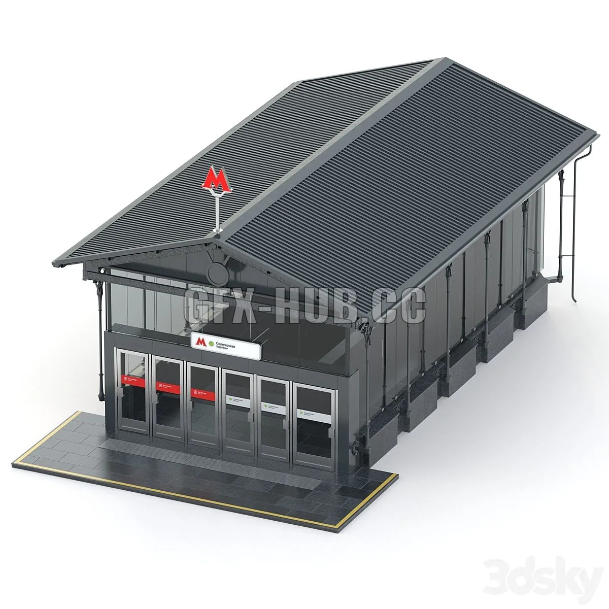 Subway pavilion 3D Model