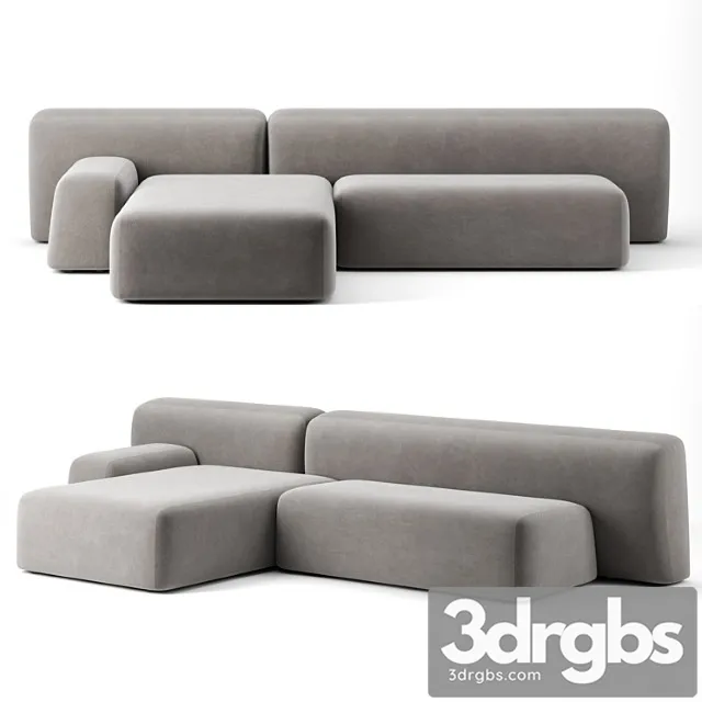 Suiseki Sofa By La Cividina 1 3D Model Download Suiseki Sofa By La Cividina 1 3D Model Download